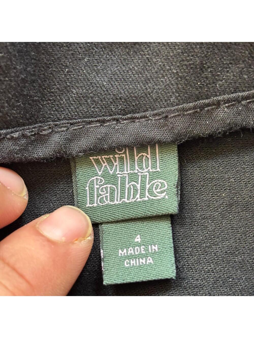 Wild Fable Black Denim Mini Skirt - Picture 3 of 5